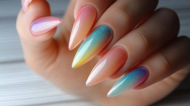 Efektowne cieniowanie paznokci hybrydowych - jak uzyskać modny gradient?